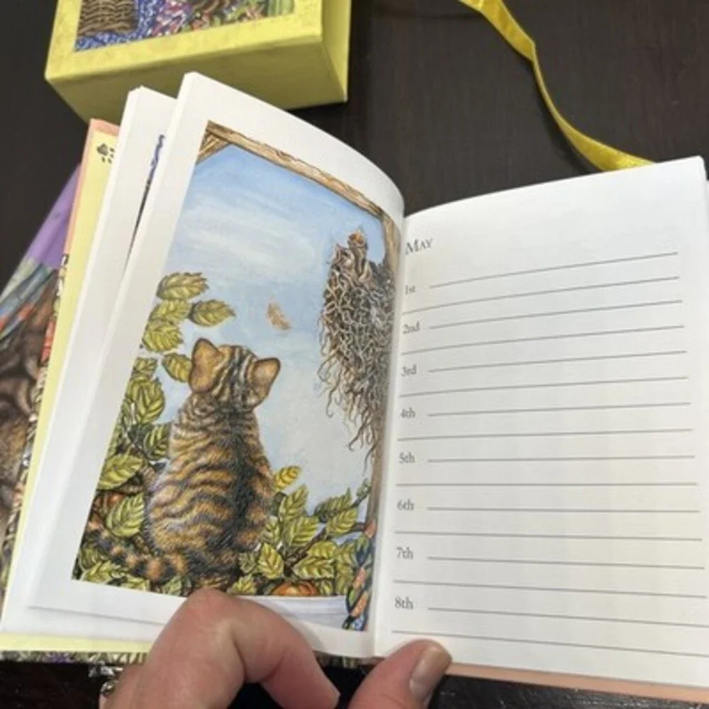 Happy Cat Books Slipcase Set Address Book of Day Notebook Michele Coxon 2001